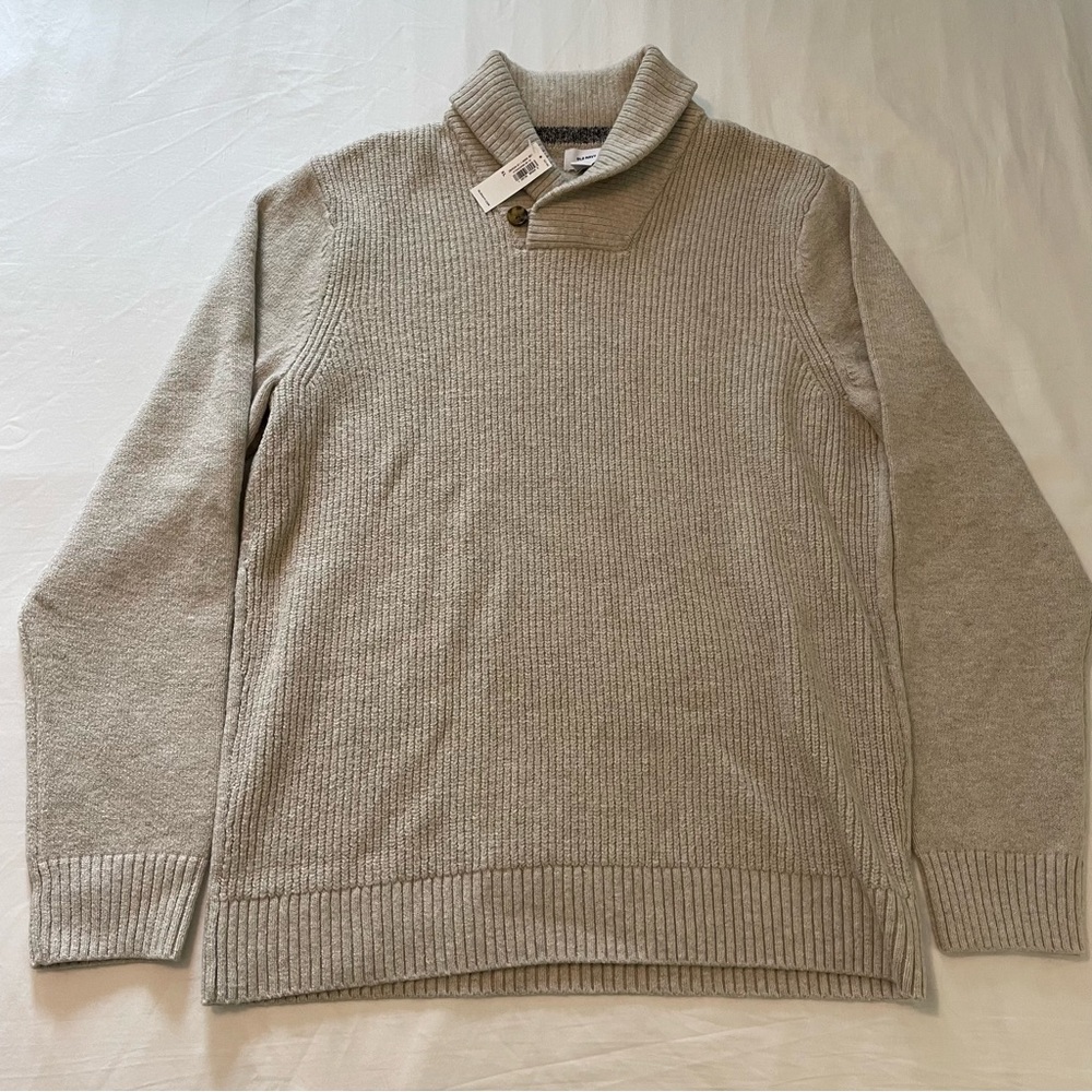 NWT Old Navy shawl neck sweater for men